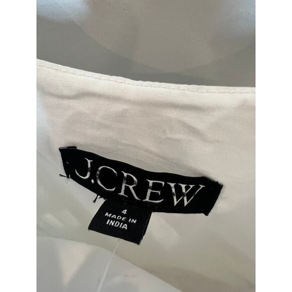 J. Crew White Fit-and-flare mini dress with rickrack trim NWT - Picture 7 of 7